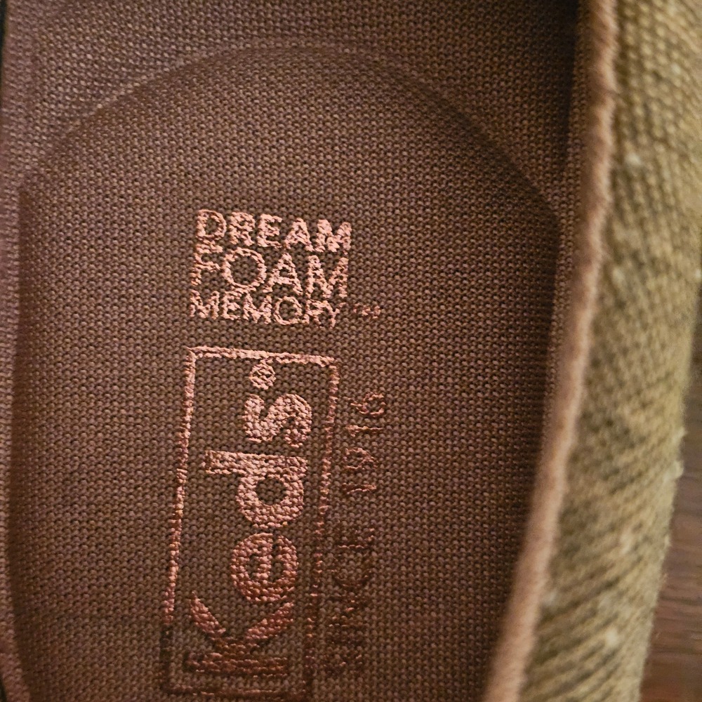 Keds Jump Kick Olive Green Canvas Sneakers Dream Foam Memory WF62203 Womens 10 - Picture 2 of 11